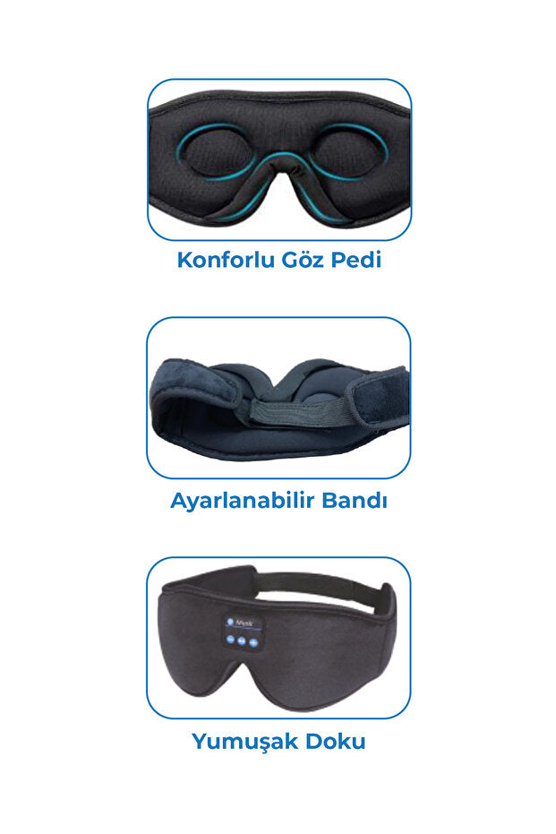 Müzikli Uyku Bandı | Meditasyon & Uyku Maskesi