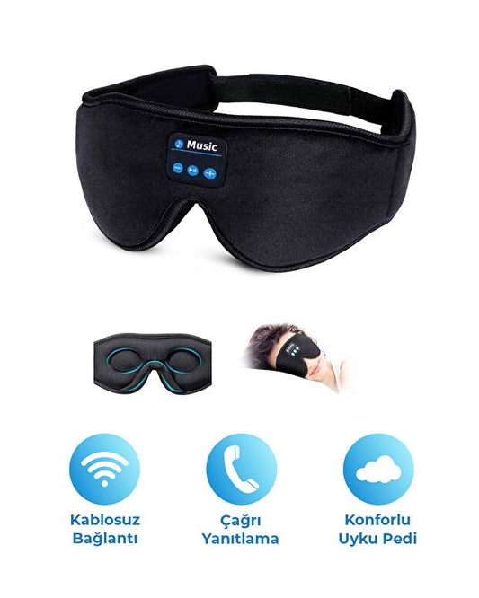 Müzikli Uyku Bandı | Meditasyon & Uyku Maskesi